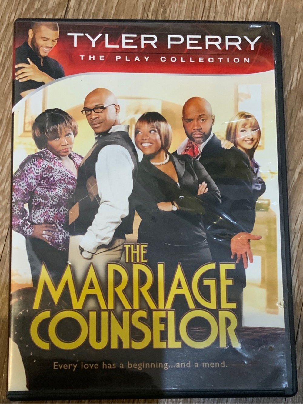 Tyler Perry The Marriage Counselor DVD — Yellow Title Artwork